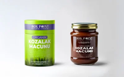 Organik Kozalak Şurubu Silindir Kutu Ambalajı | Doğal, Sağlıklı ve Güvenli Sunum