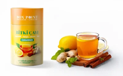 Bitki Çayı Silindir Kutu Ambalajı | Doğal, Aromatik ve Koruyucu Sunum